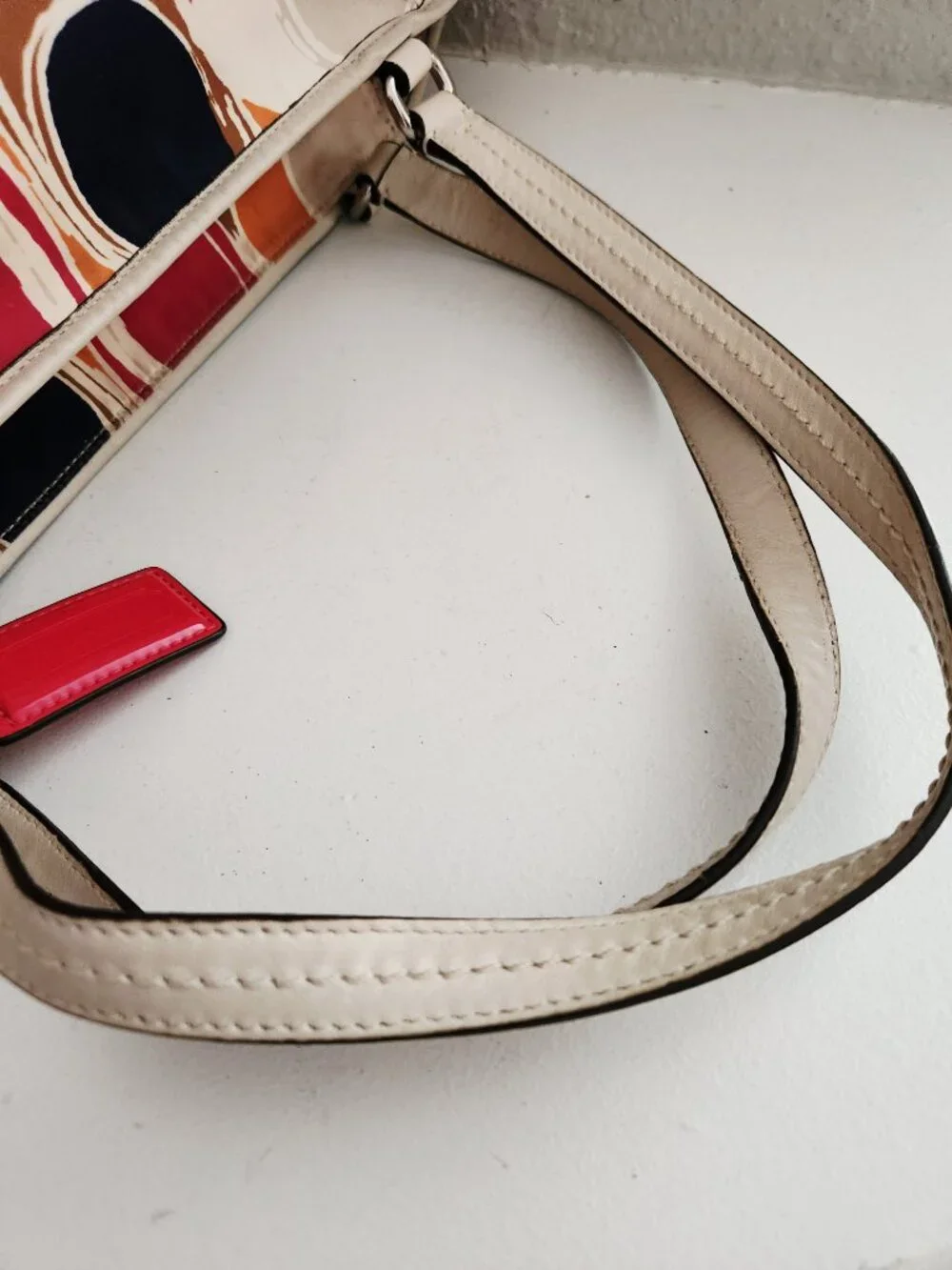 Coach Park Hand Drawn Scarf Print Satchel Handbag Purse